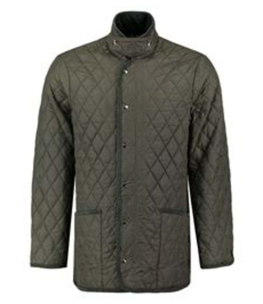 Men's Olive Quilted Jacket