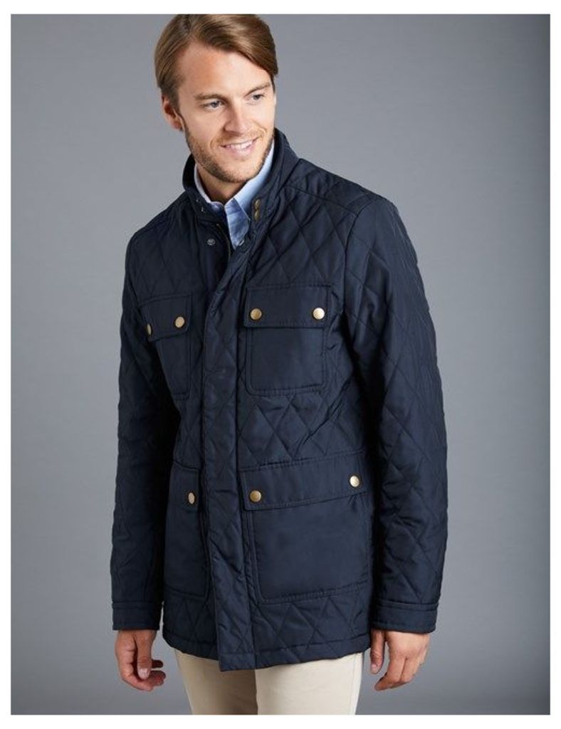 Men's Navy 4 Pocket Quilted jacket