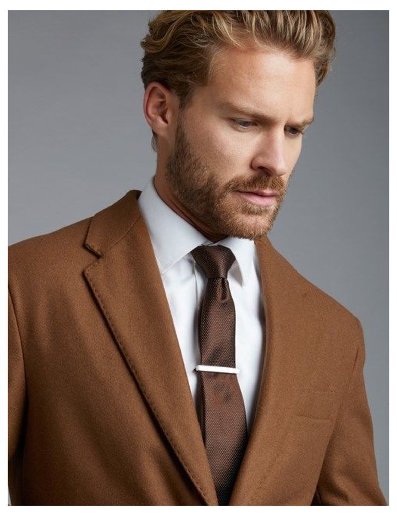 Menâ€™s Brown Wool Overcoat