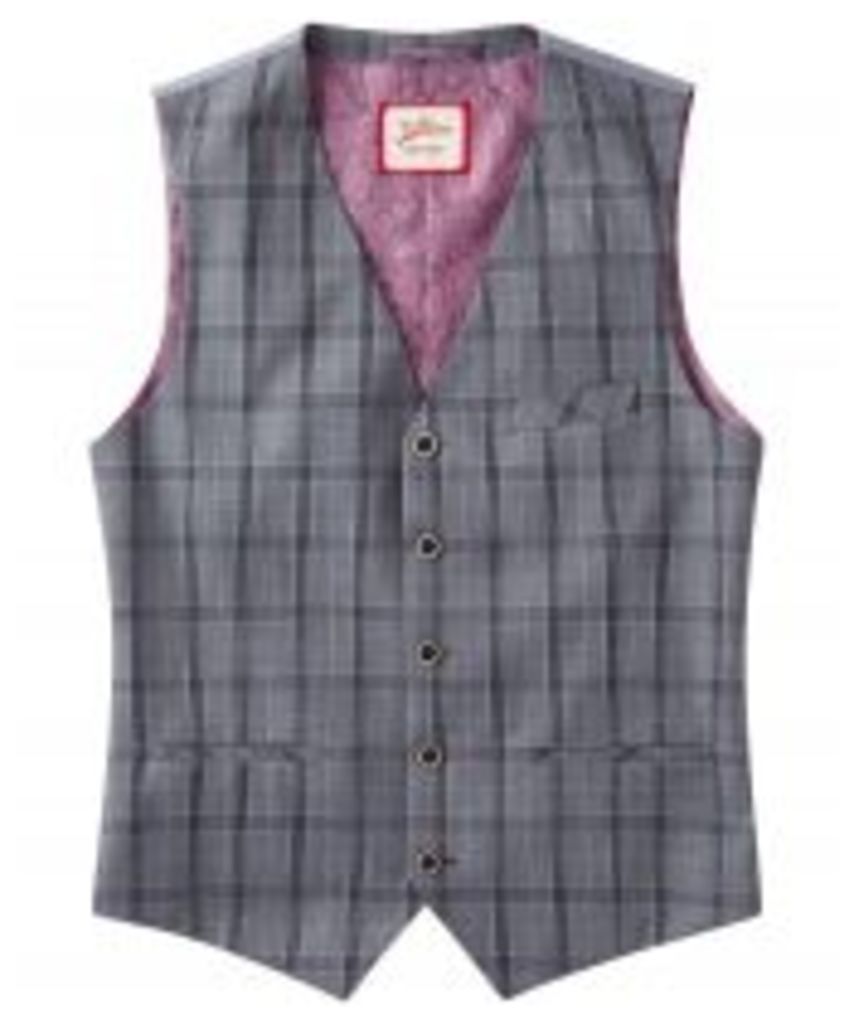 Charming Check Suit Waistcoat