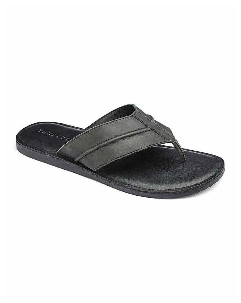 Trustyle Leather Toe Post Sandals