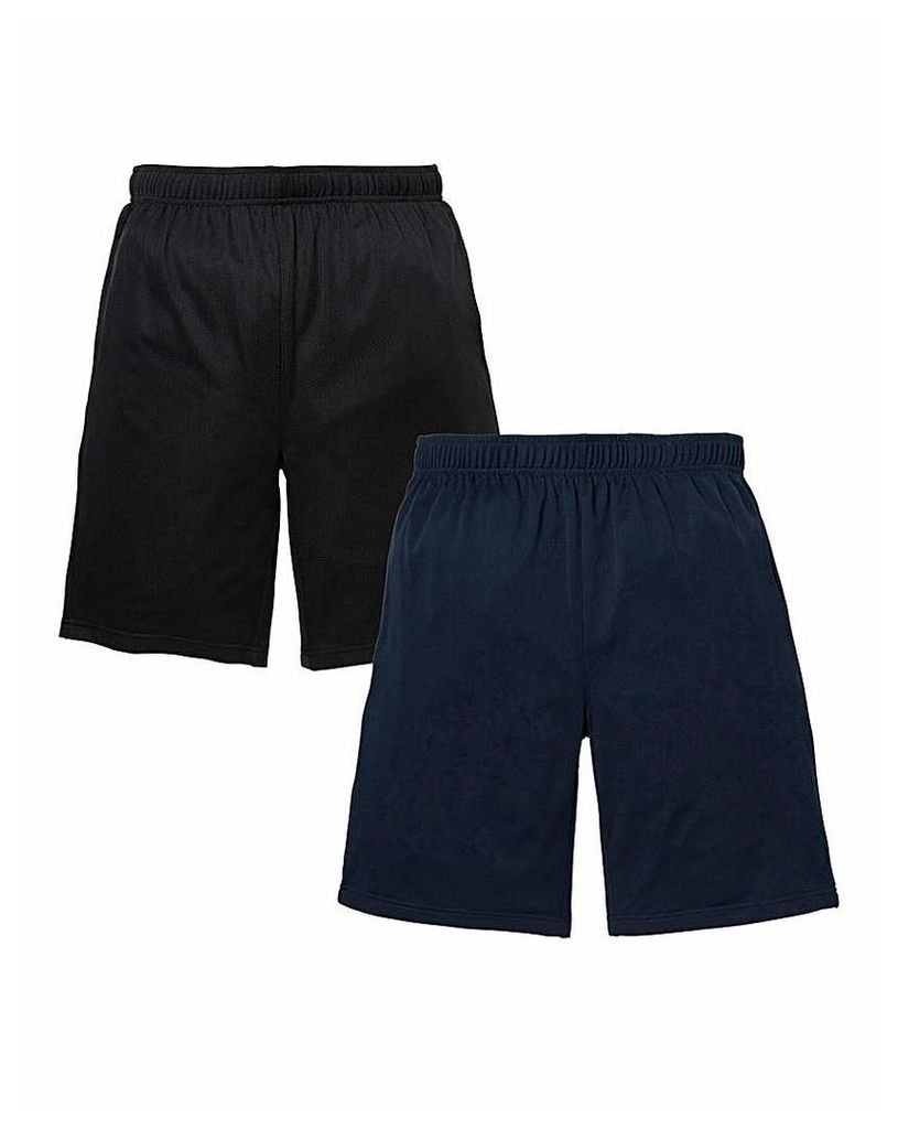 Capsule Pk of Two Polyester Mesh Shorts