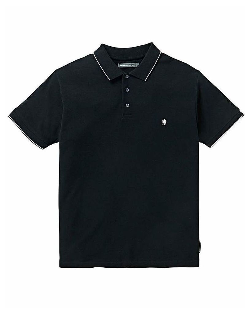 French Connection Tipped Pique Polo