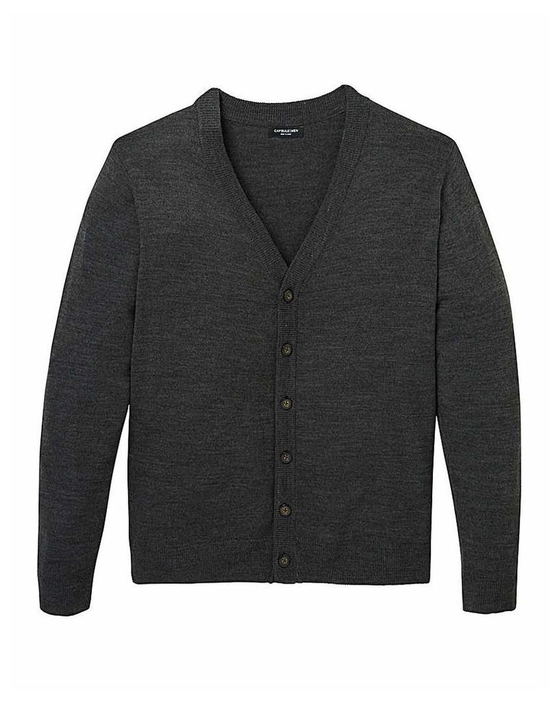 Capsule Charcoal Button Cardigan R
