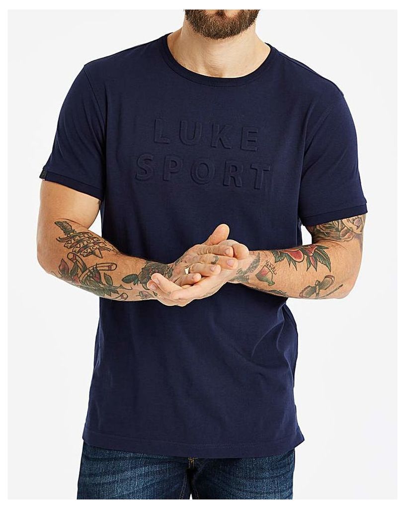 Luke Sport Dark Navy 3D Letter T-Shirt R