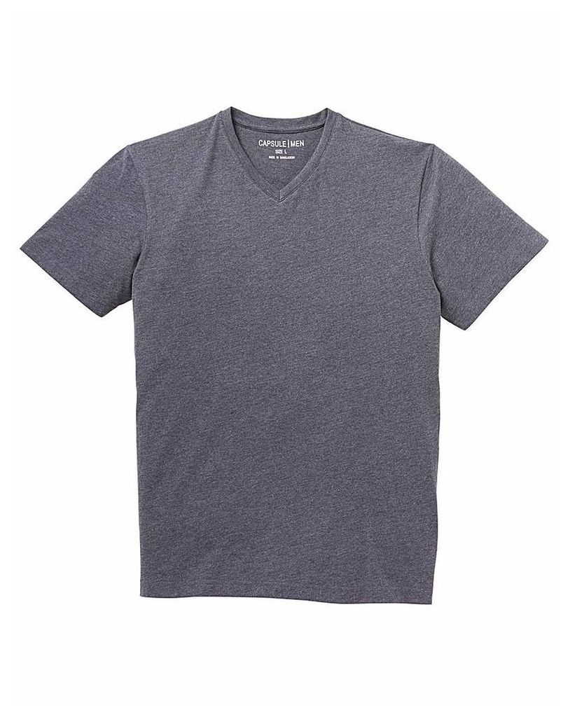 Capsule Charcoal V-Neck T-shirt R