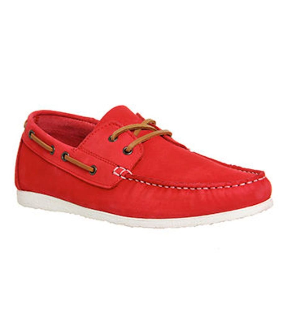 Ask the Missus Draft Boat Lace Up RED NUBUCK