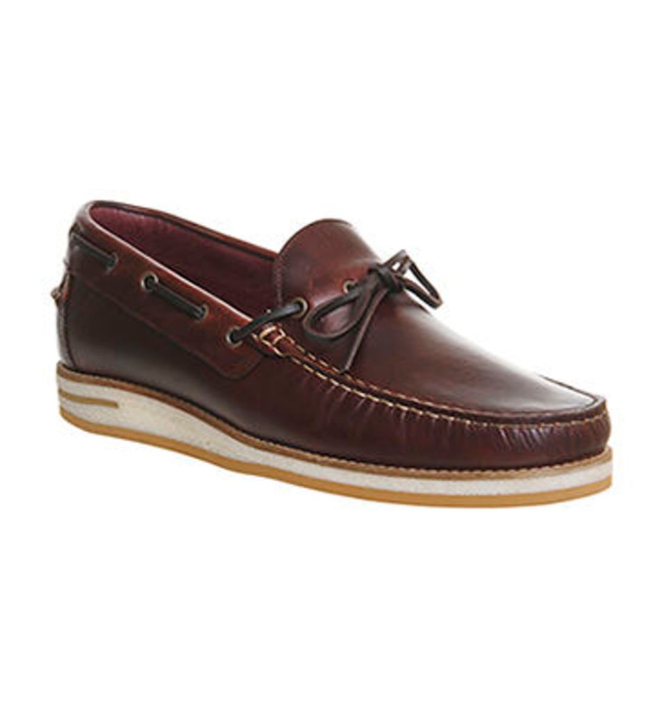 Poste Duoro Boat Slip On TAN LEATHER