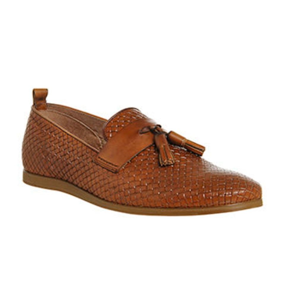 Ask the Missus Dallas Tassle Loafer TAN LEATHER