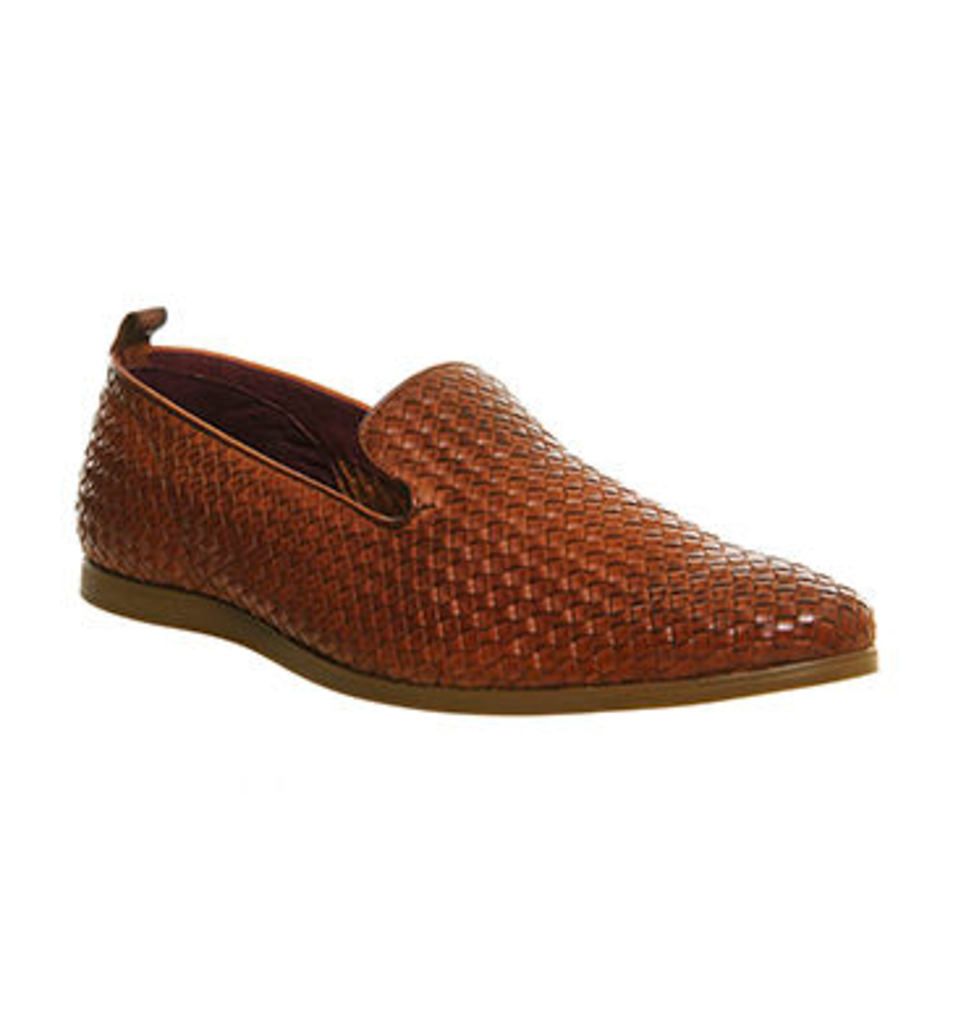 Poste Dinatali Woven Loafer TAN LEATHER