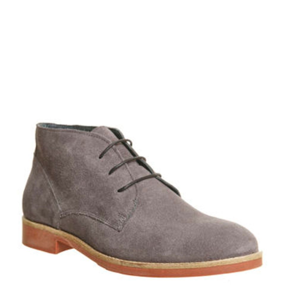 Ask the Missus Denver Chukka GREY SUEDE BRICK SOLE