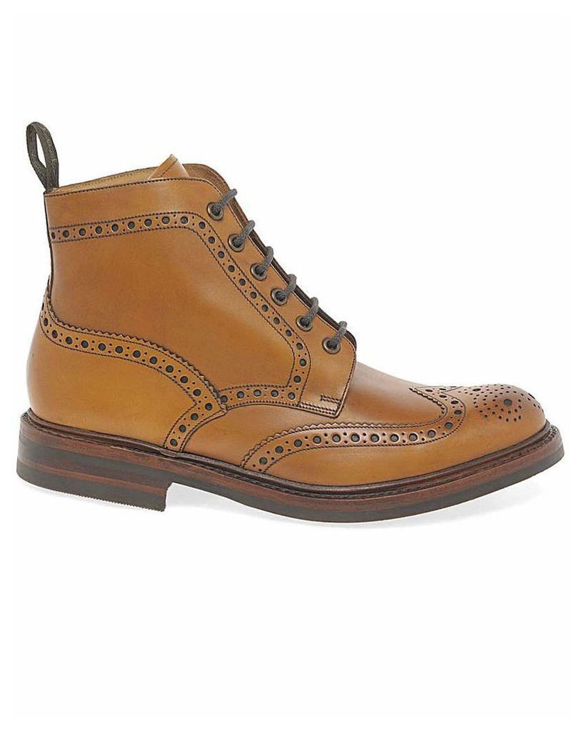 Loake Bedale Mens Wide Fit Brogue Boots