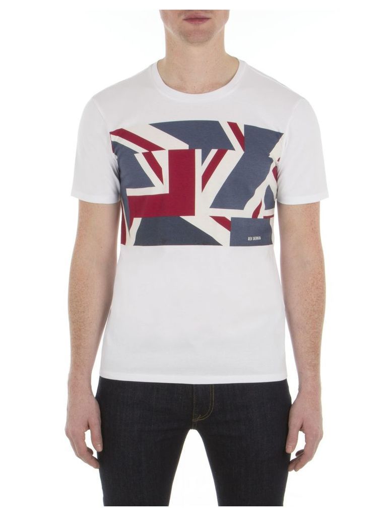 Graphic Union Jack T-Shirt XXS A47 Brigth White