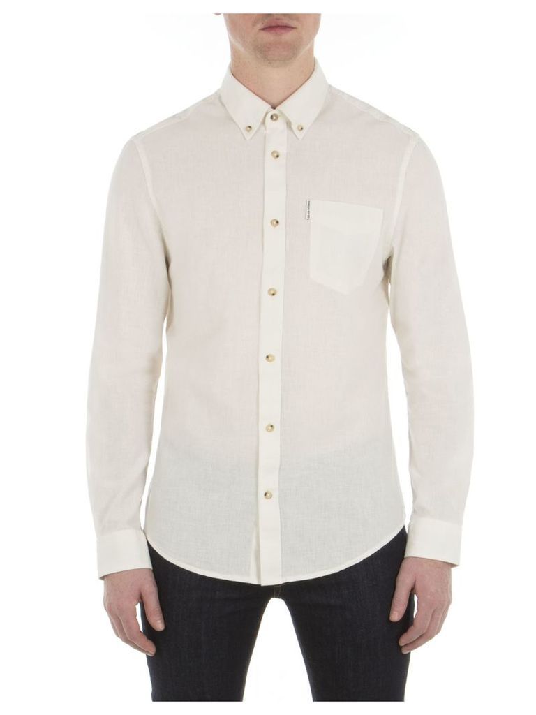 Long Sleeve Linen Shirt XXS OFW Off White