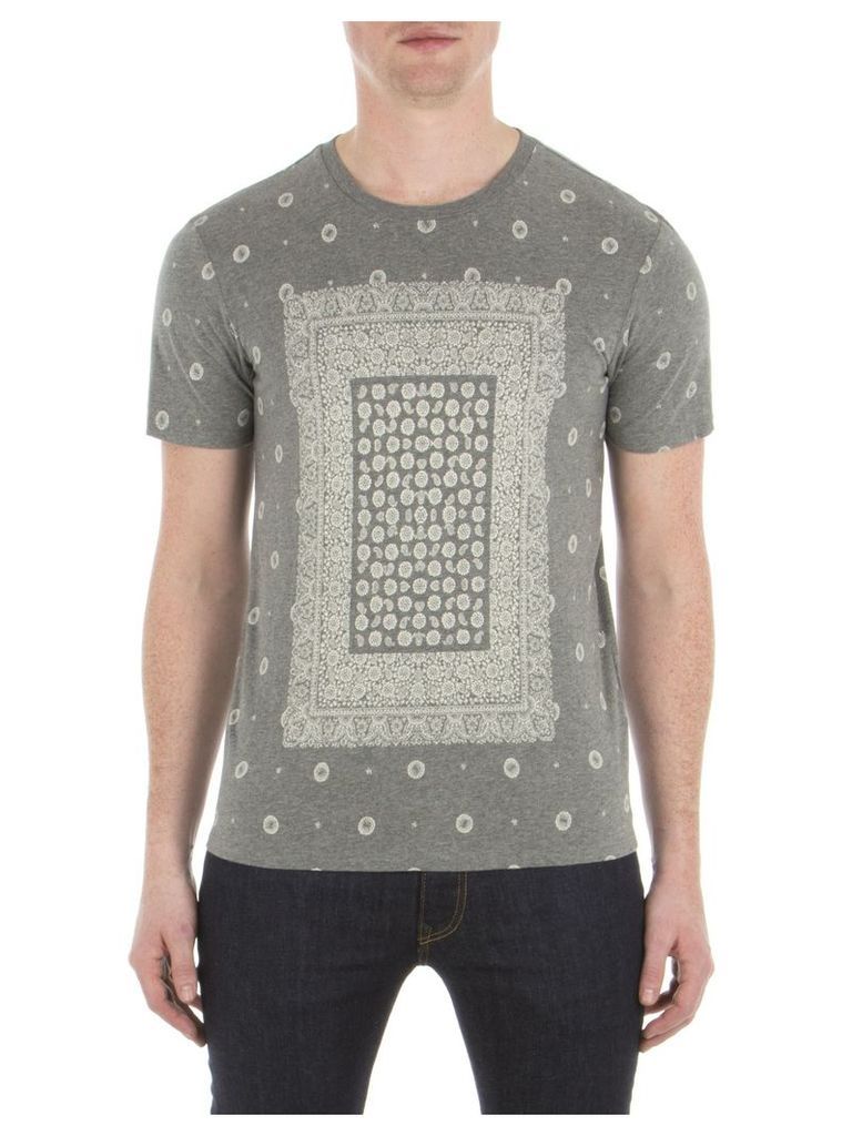 Bandana Print T-Shirt Sml M31 Heritage Grey