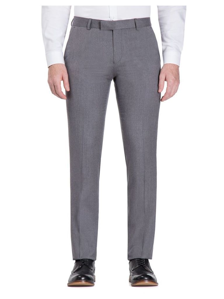 Winter Grey Flannel Camden Fit Trouser 48S Grey