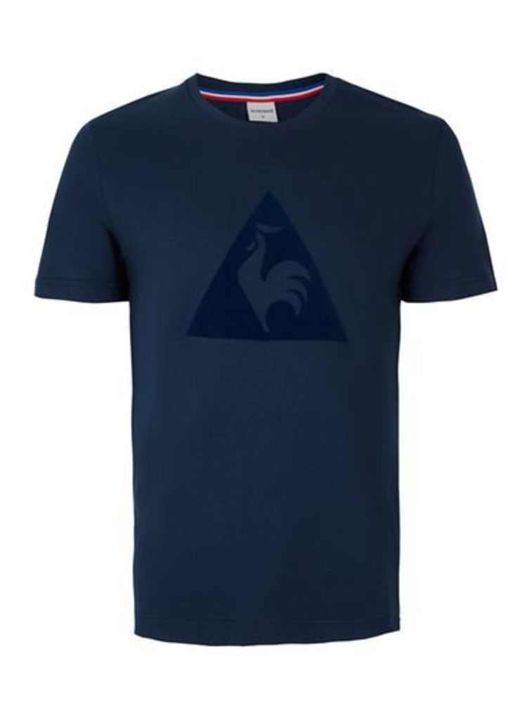 Mens LE COQ SPORTIF Dark Blue Logo T-Shirt*, Blue