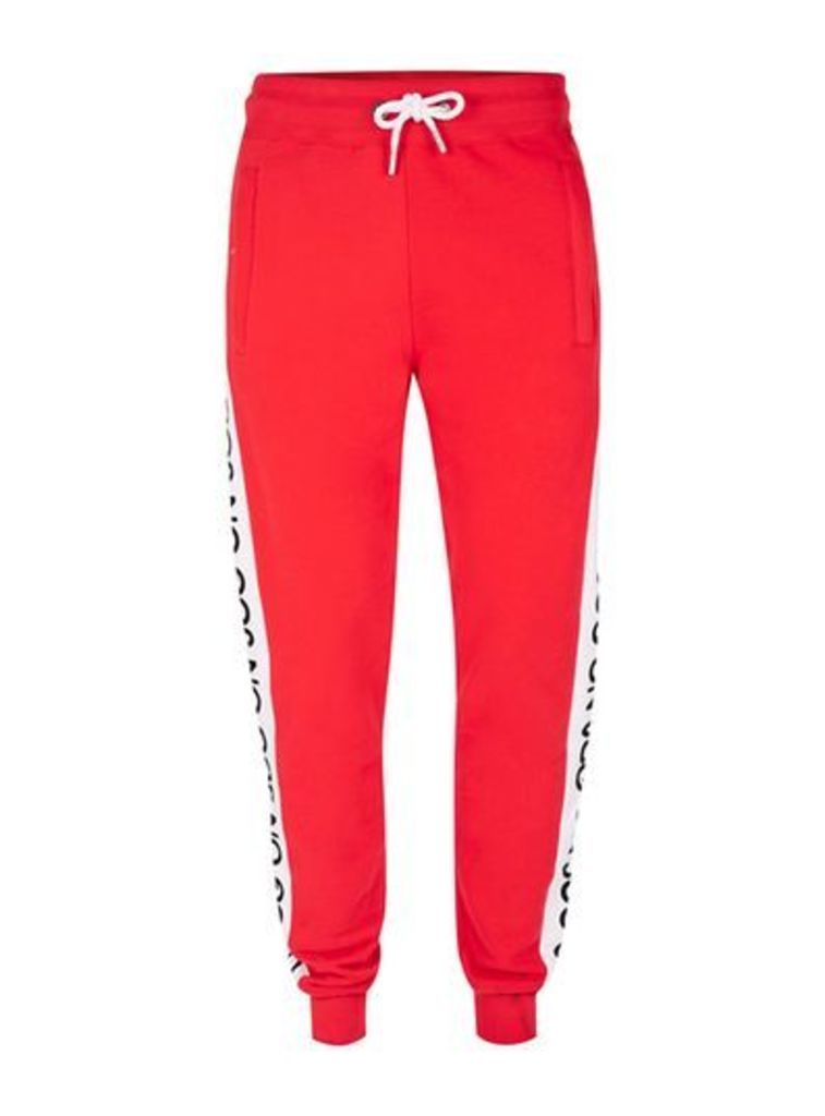Mens JOG ON Red Joggers*, Red