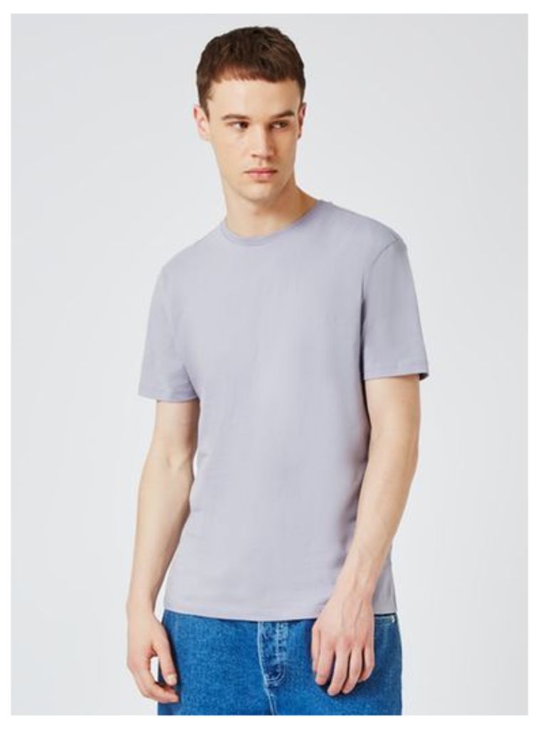 Mens Purple Lilac Slim Fit T-Shirt, Purple