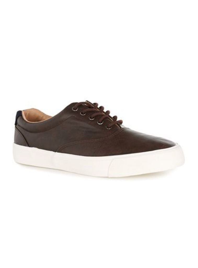 Mens Brown Miles Oxford Trainers, Brown