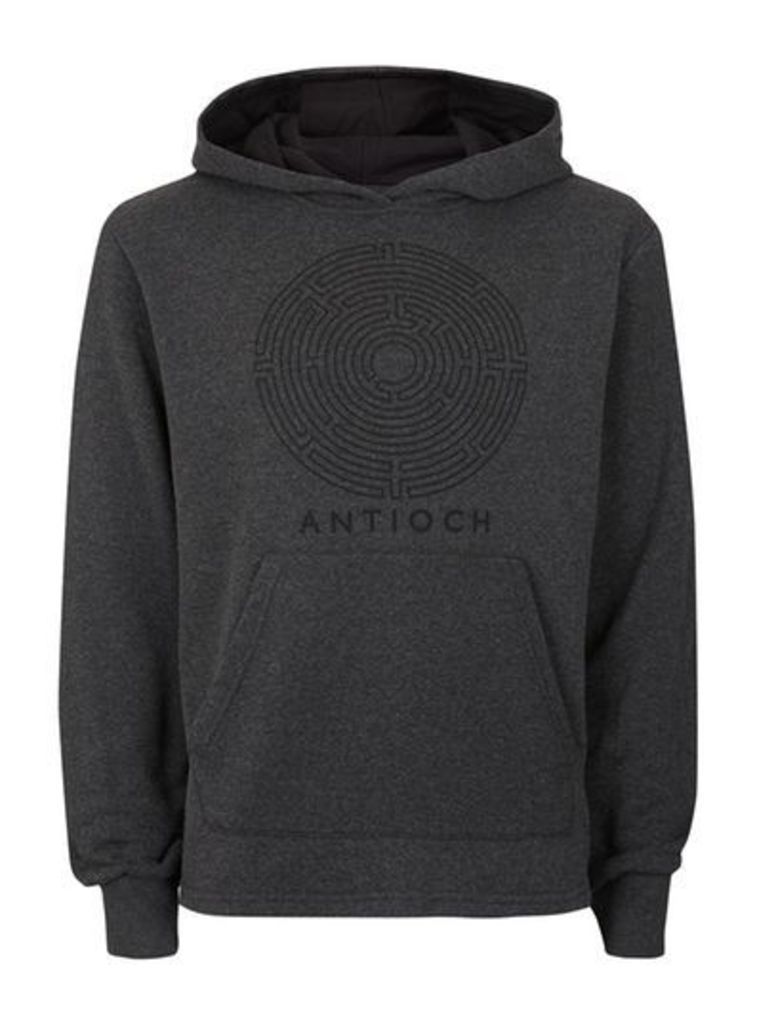 Mens Charcoal ANTIOCH Logo Hoodie*, Charcoal
