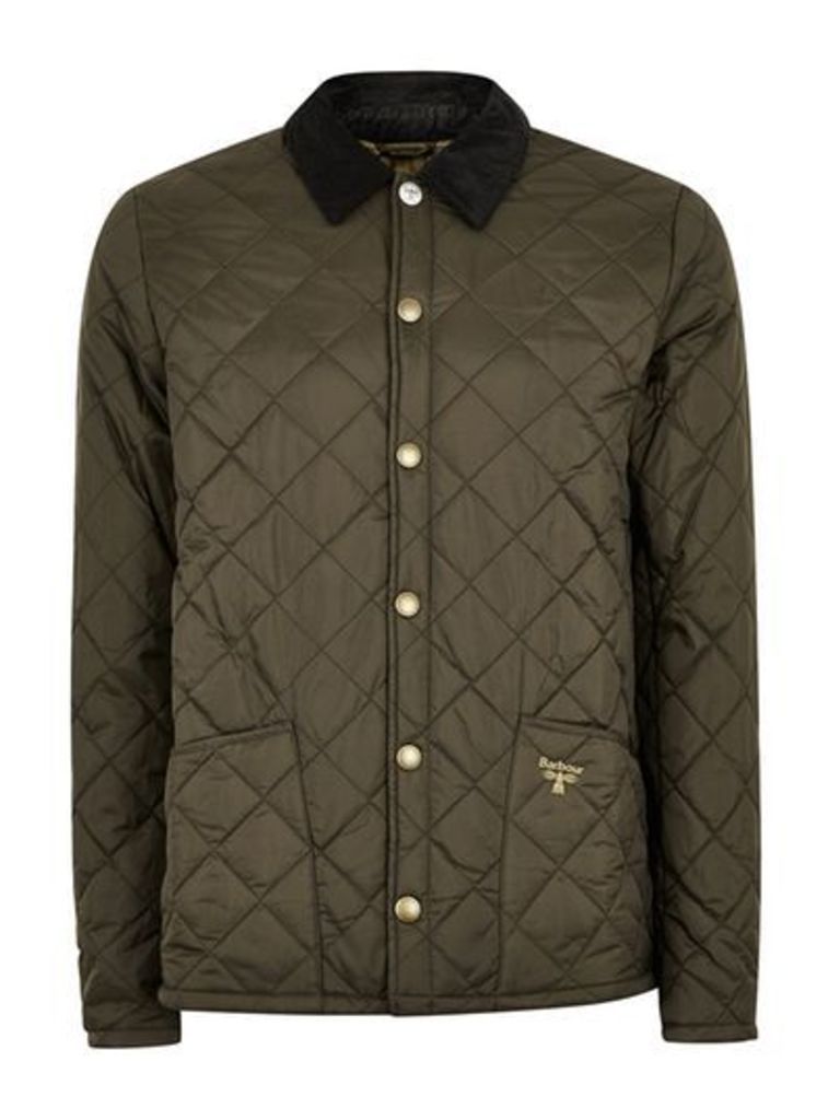 Mens Barbour Beacon Green Quilted Jacket, Green