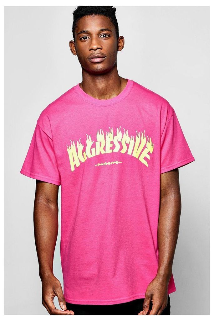 Aggressive T-Shirt - pink