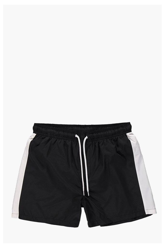 Stripe Swim Shorts - black
