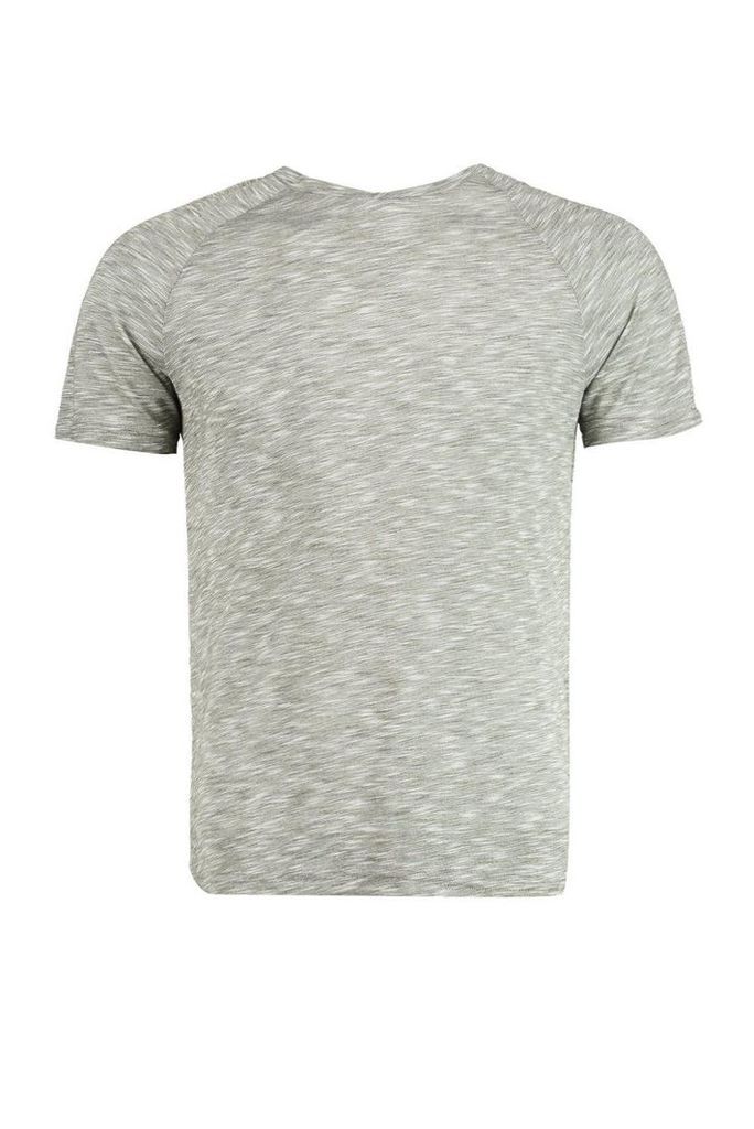 Knit Raglan T-Shirt - khaki