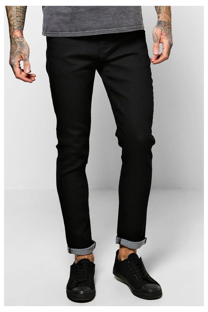 Black Skinny Fit Jeans - black