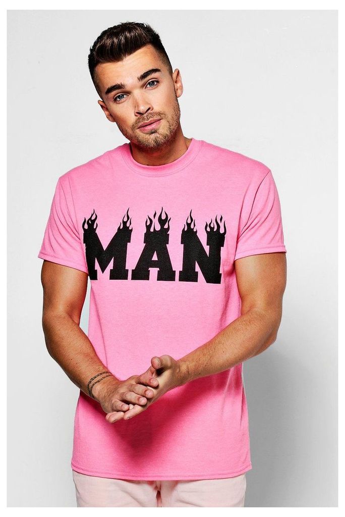 Flame T Shirt - pink