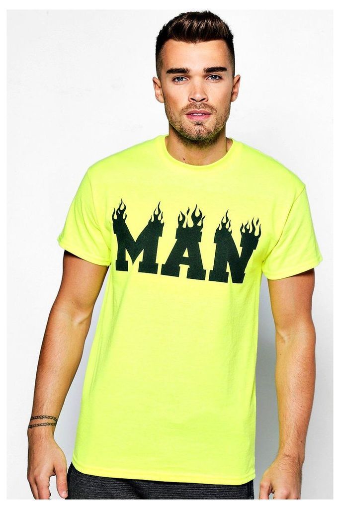 Flame T Shirt - yellow
