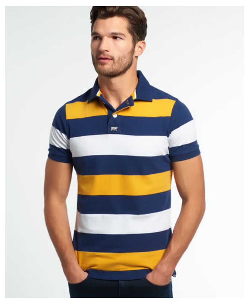 Superdry College Hoop Stripe Polo Shirt