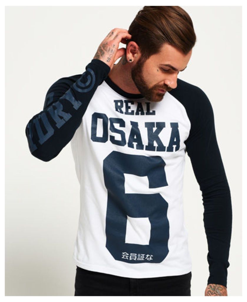 Superdry Real Osaka 6 Raglan Long Sleeve T-Shirt