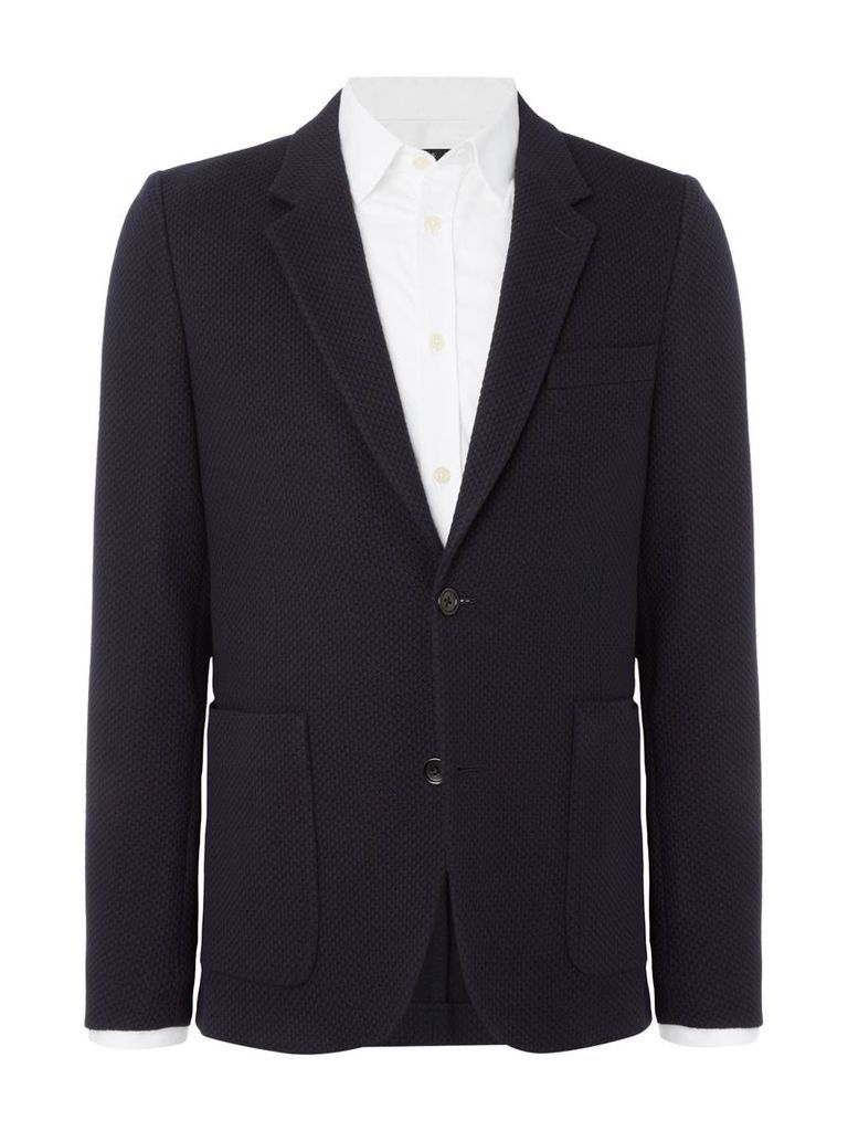 Men's PS By Paul Smith Textured Patch Pocket Blazer, Navy