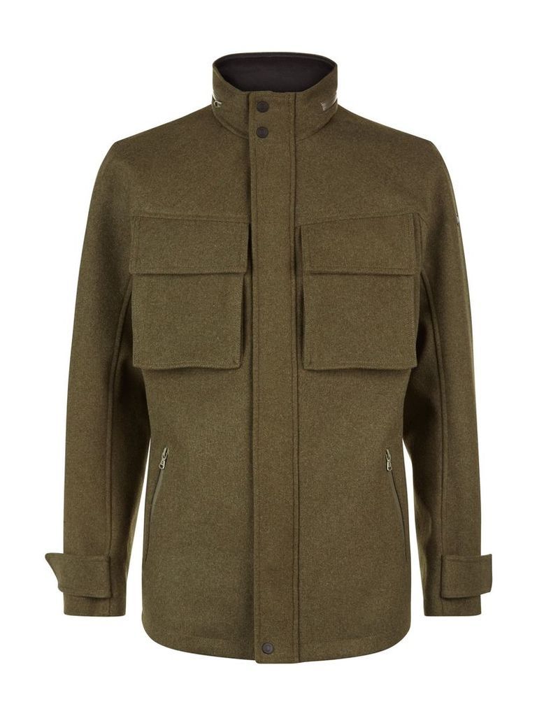 Men's Victorinox Highlander VII Wool Field Jacket, Green