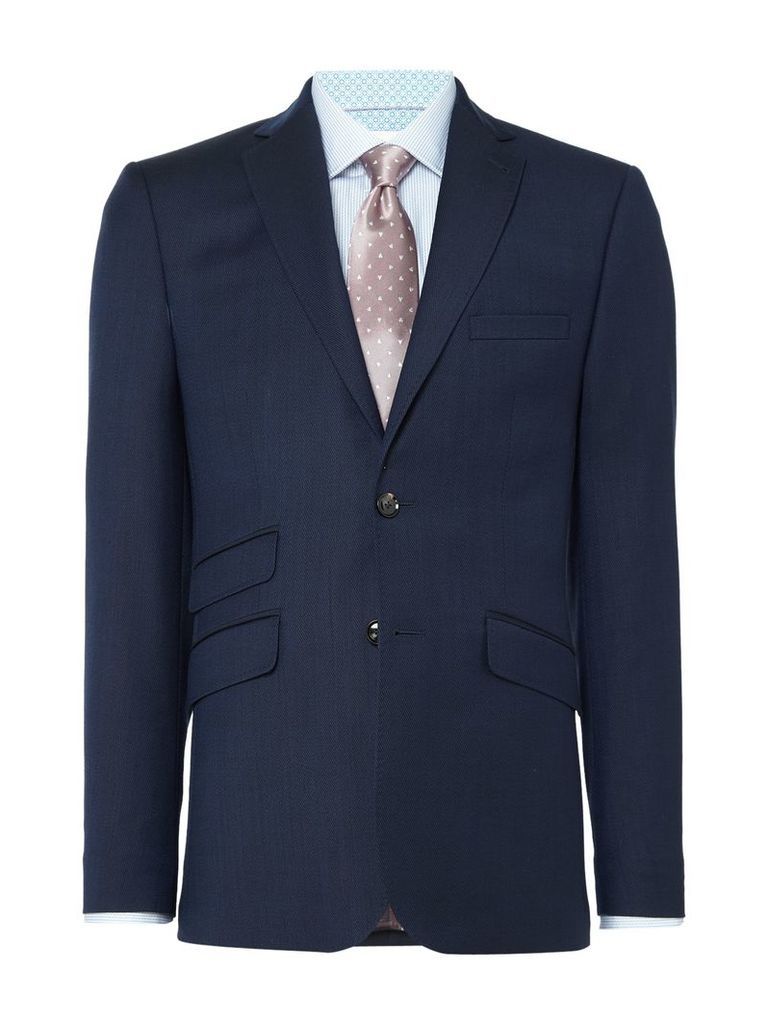 Men's Ted Baker List Textured Suit Jacket, Blue