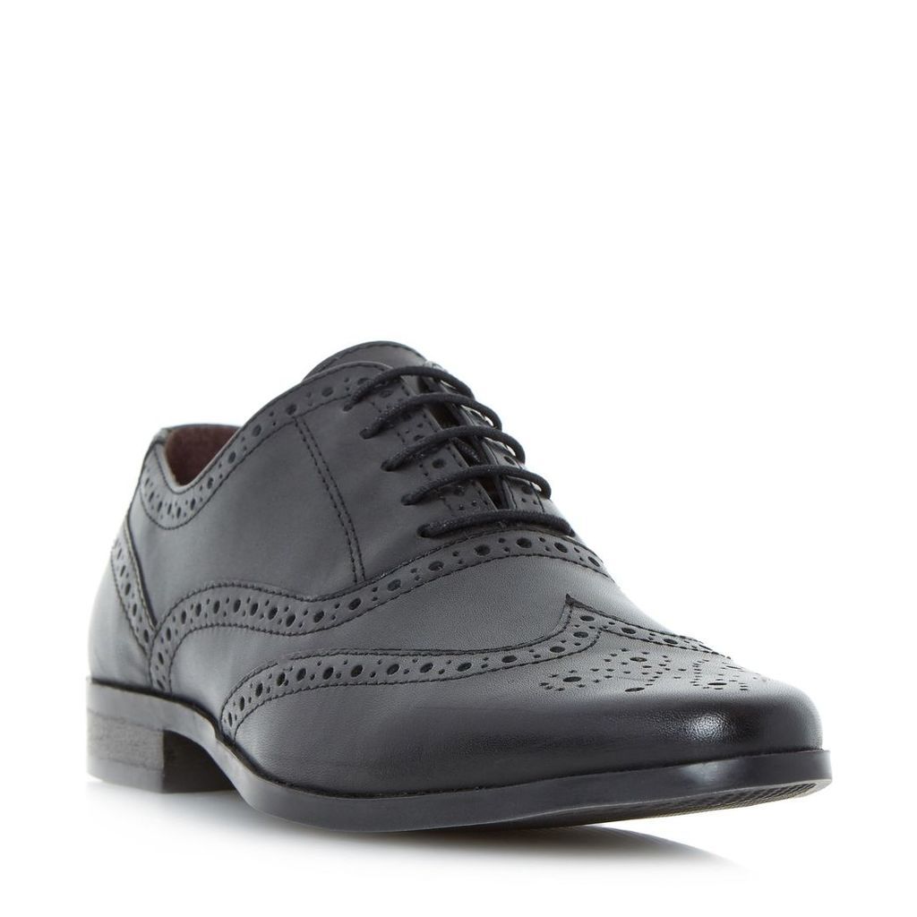 Howick Power pointed oxford brogue shoes, Black
