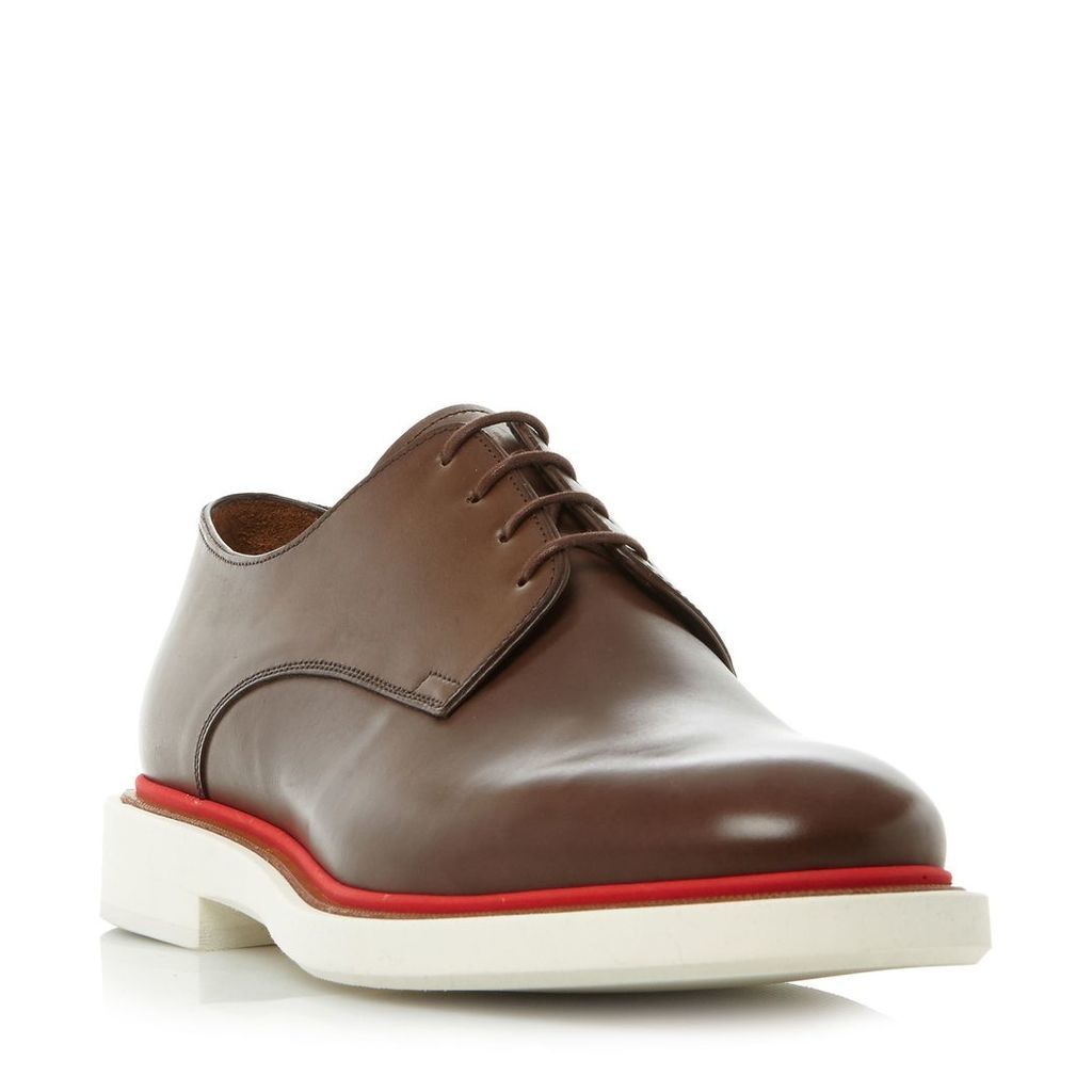 PS By Paul Smith Senior coloured welt gibson shoes, Brown