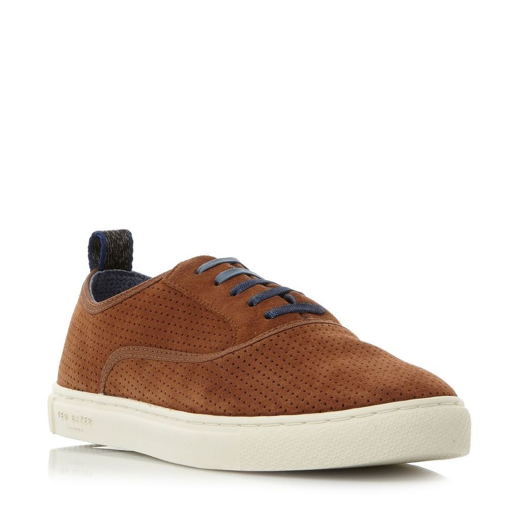 Ted Baker Odonel perforated suede sneakers, Tan