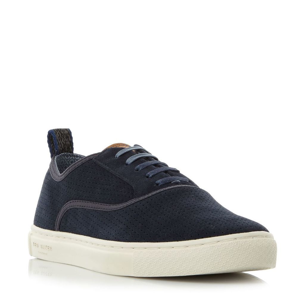 Ted Baker Odonel perforated suede sneakers, Blue