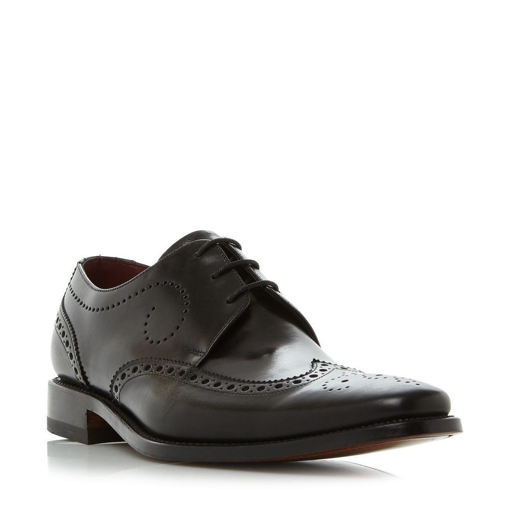Loake Kruger harlequin brogue shoes, Black