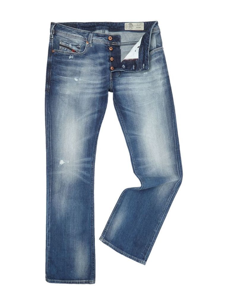Men's Diesel Zatiny bootcut light wash jeans, Denim Light Wash