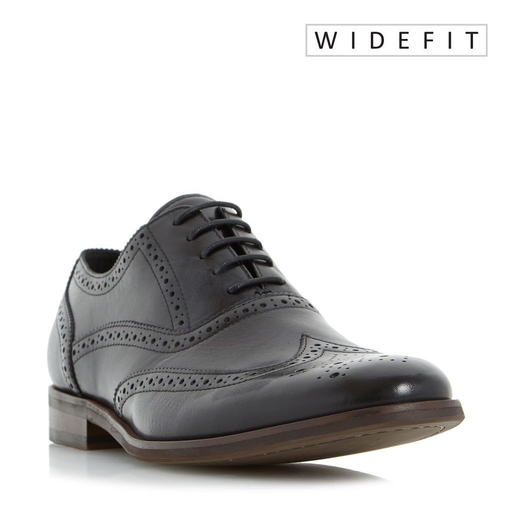 Dune Wrugby Wide Fit Oxford Formal Brogues, Black