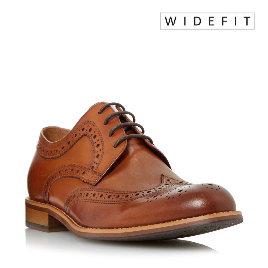 Dune Wradcliffe Wide Fit Traditional Brogues, Tan