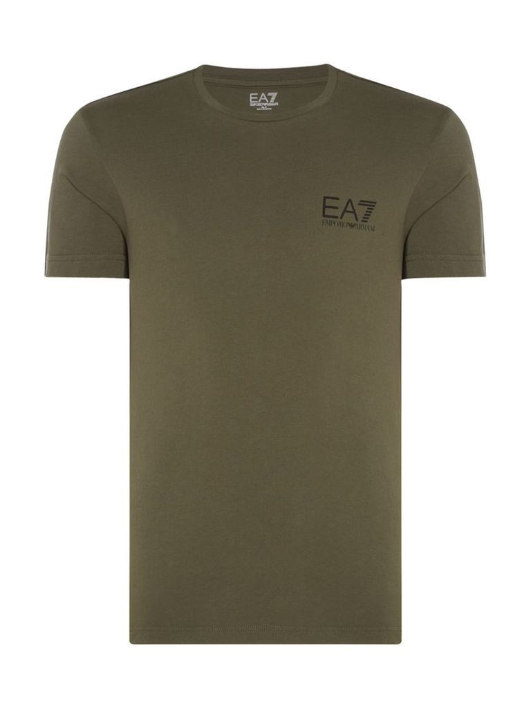 Men's EA7 Core ID Crew Neck T-shirt, Khaki