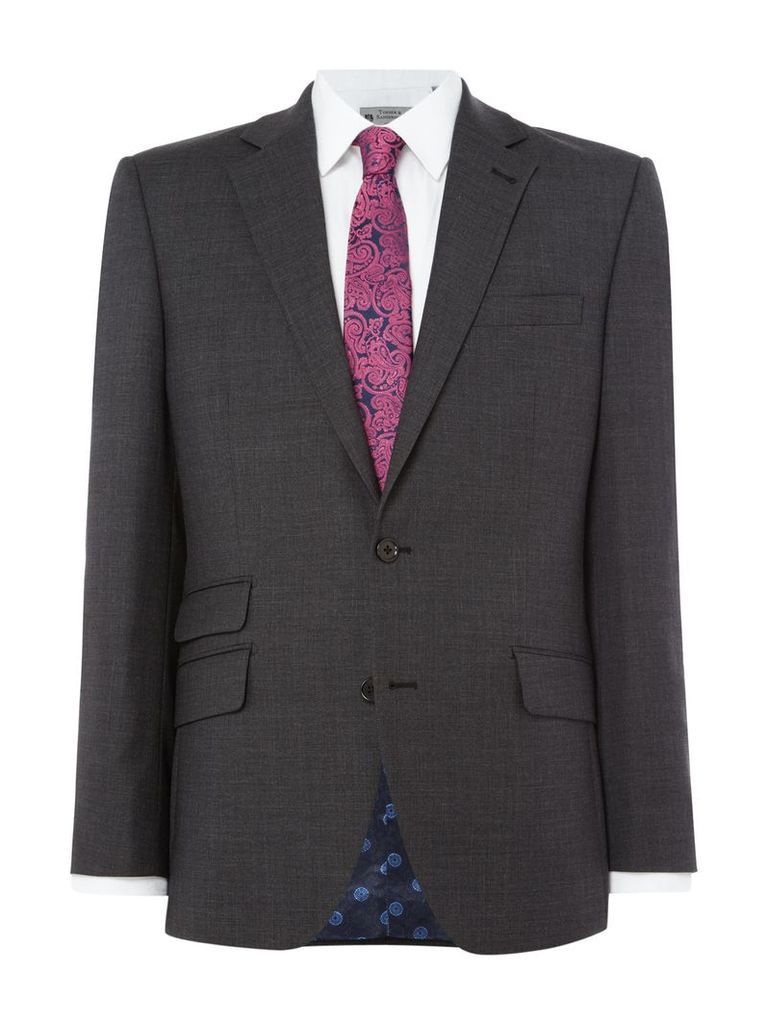Men's Turner & Sanderson Halton Textured Suit Jacket, Grey