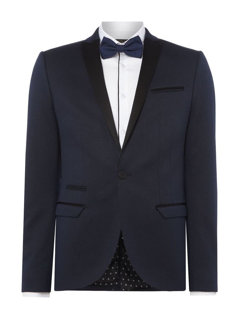 Men's Label Lab Angus Textured Skinny Suit Jacket, Blue