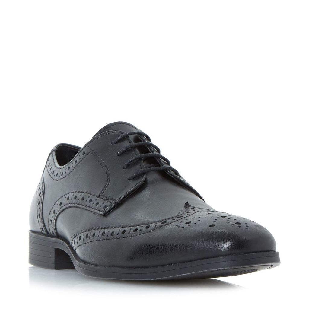 Howick Patricks Chisled Lace Up Brogues, Black