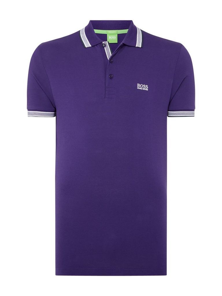 Men's Hugo Boss Paddy Short Sleeve Polo Shirt, Purple